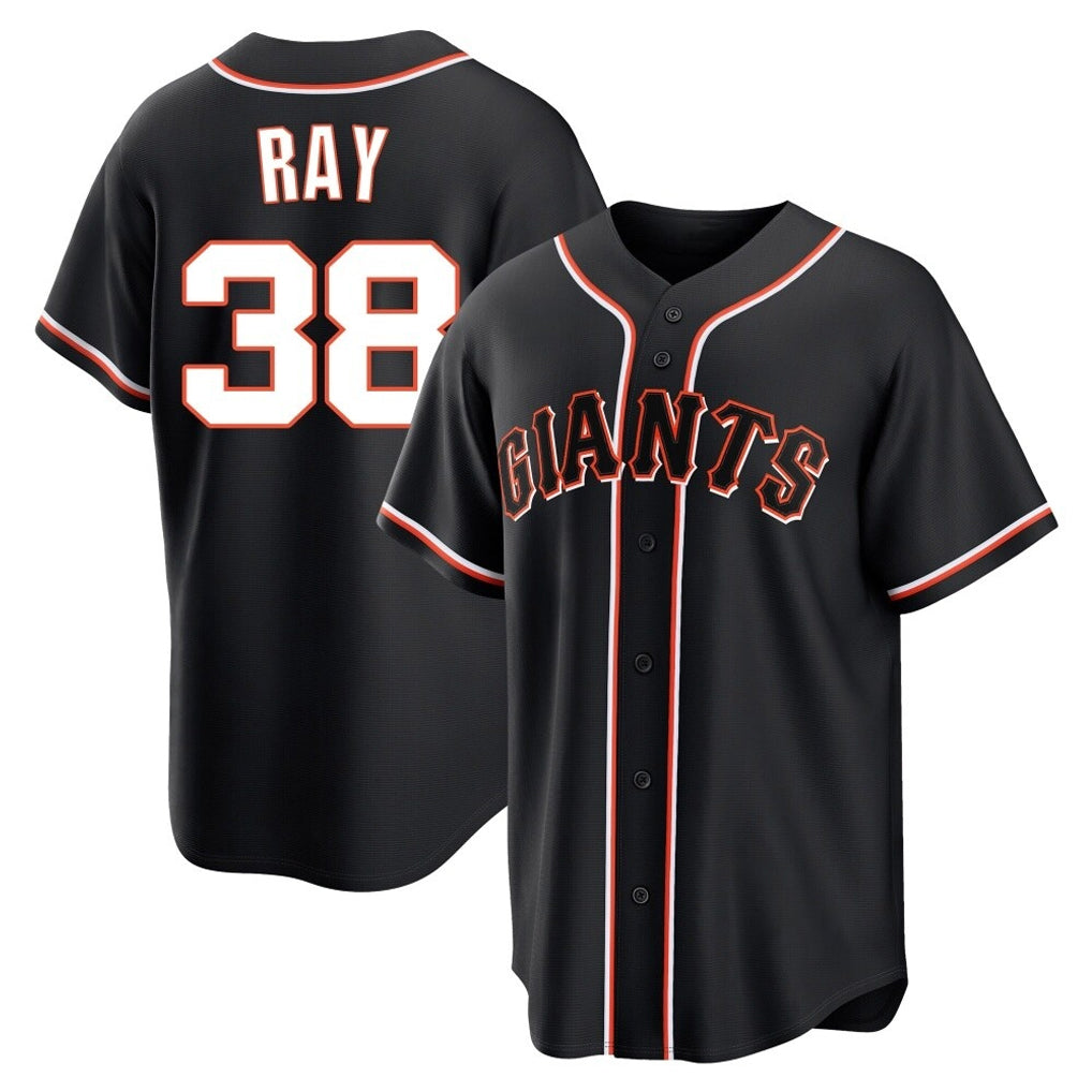 Rebec SF.Giants #38 Robbie Ray Player Black Fashion Out Home Limited Stitched Jerseys