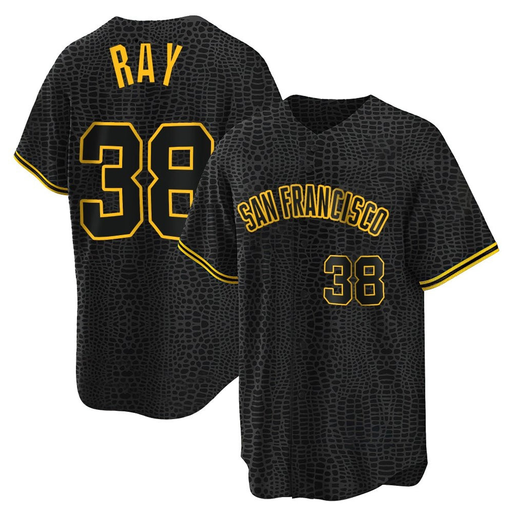 Rebec SF.Giants #38 Robbie Ray Player Black Snake Skin City Limited Stitched Jerseys