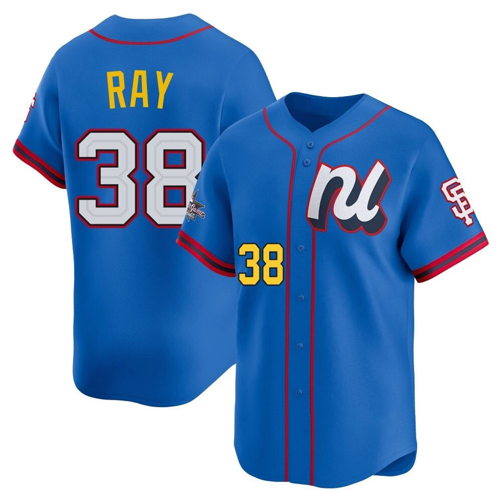 Rebec SF.Giants #38 Robbie Ray Player Blue National League All-Star Edition Limited Stitched Jerseys