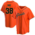 Rebec SF.Giants #38 Robbie Ray Player Orange Home Game Stitched Jerseys