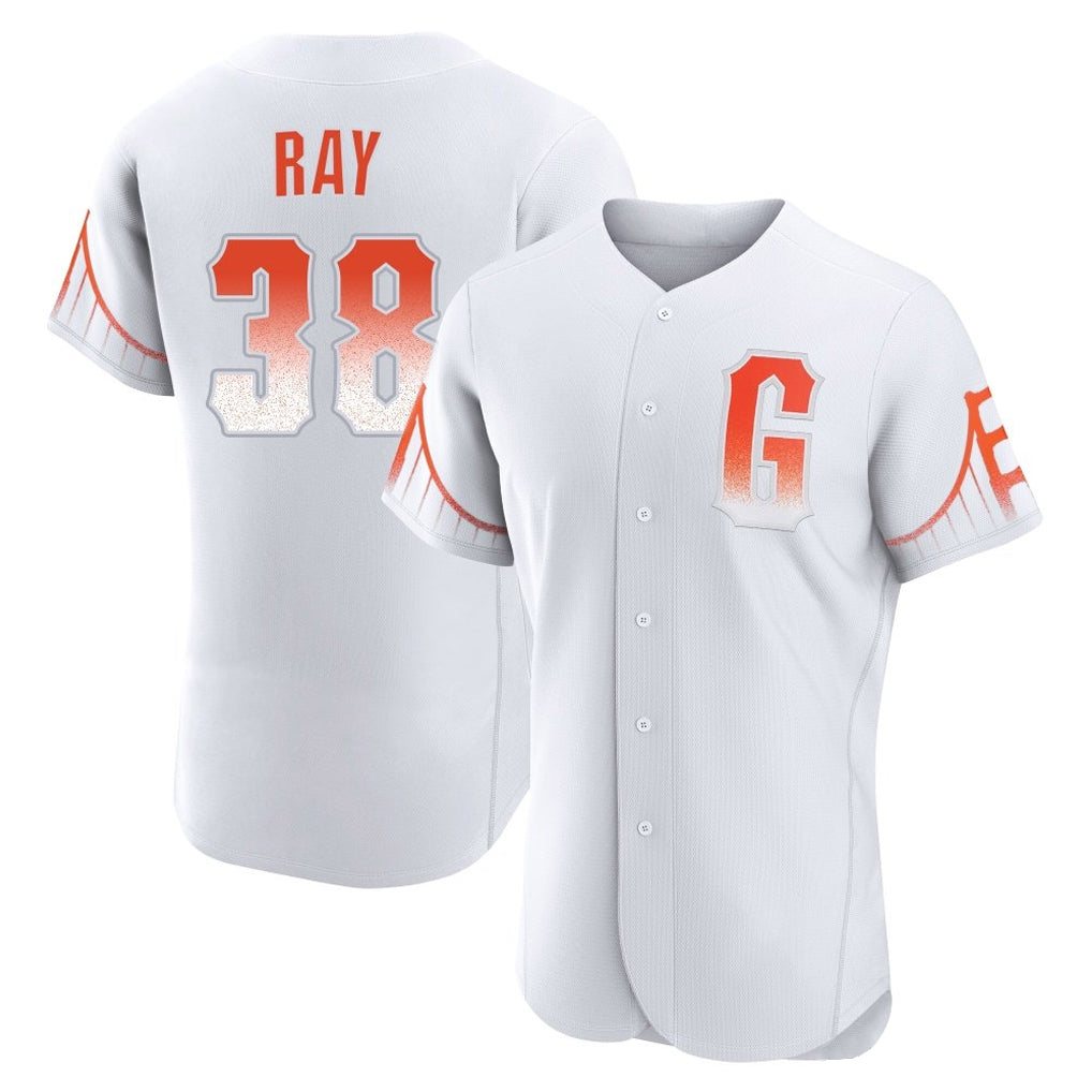 Rebec SF.Giants #38 Robbie Ray Player White City Connect Home Limited Elite Stitched Jerseys