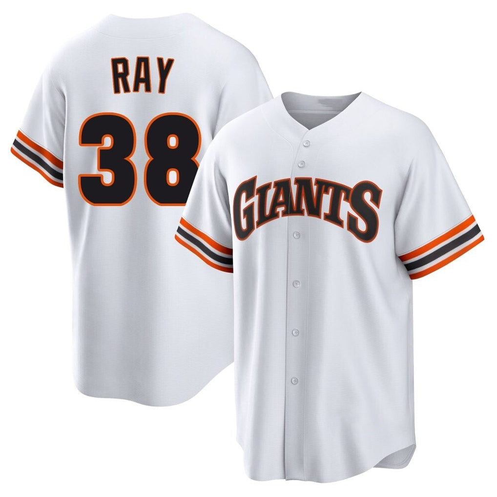 Rebec SF.Giants #38 Robbie Ray Player White Home Game Stitched Jerseys