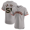 Rebec SF.Giants #51 Jung Hoo Lee Player Gray Home Limited Elite Stitched Jerseys