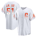 Rebec SF.Giants #51 Jung Hoo Lee Player White City Connect Home Game Stitched Jerseys