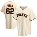 Rebec SF.Giants #62 Logan Webb Player Cream Home Game Stitched Jerseys