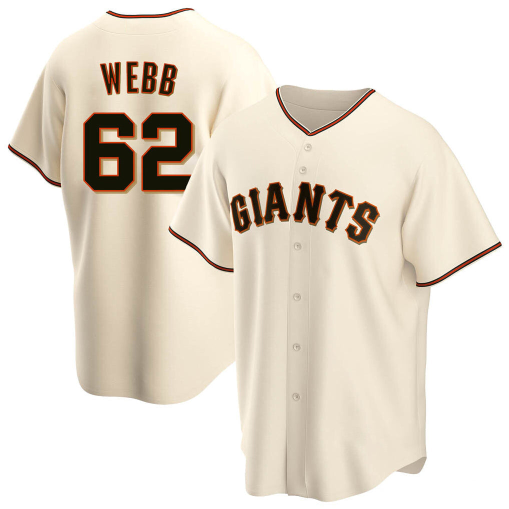Rebec SF.Giants #62 Logan Webb Player Cream Home Game Stitched Jerseys
