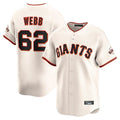 Rebec SF.Giants #62 Logan Webb Player Cream Home Limited Stitched Jerseys