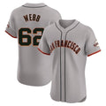 Rebec SF.Giants #62 Logan Webb Player Gray Home Limited Elite Stitched Jerseys
