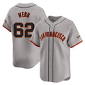 Rebec SF.Giants #62 Logan Webb Player Gray Home Limited Stitched Jerseys