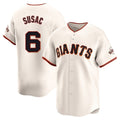 Rebec SF.Giants #6 Daniel Susac Player Cream Home Limited Stitched Jerseys