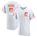 Rebec SF.Giants #6 Daniel Susac Player White City Connect Home Limited Elite Stitched Jerseys