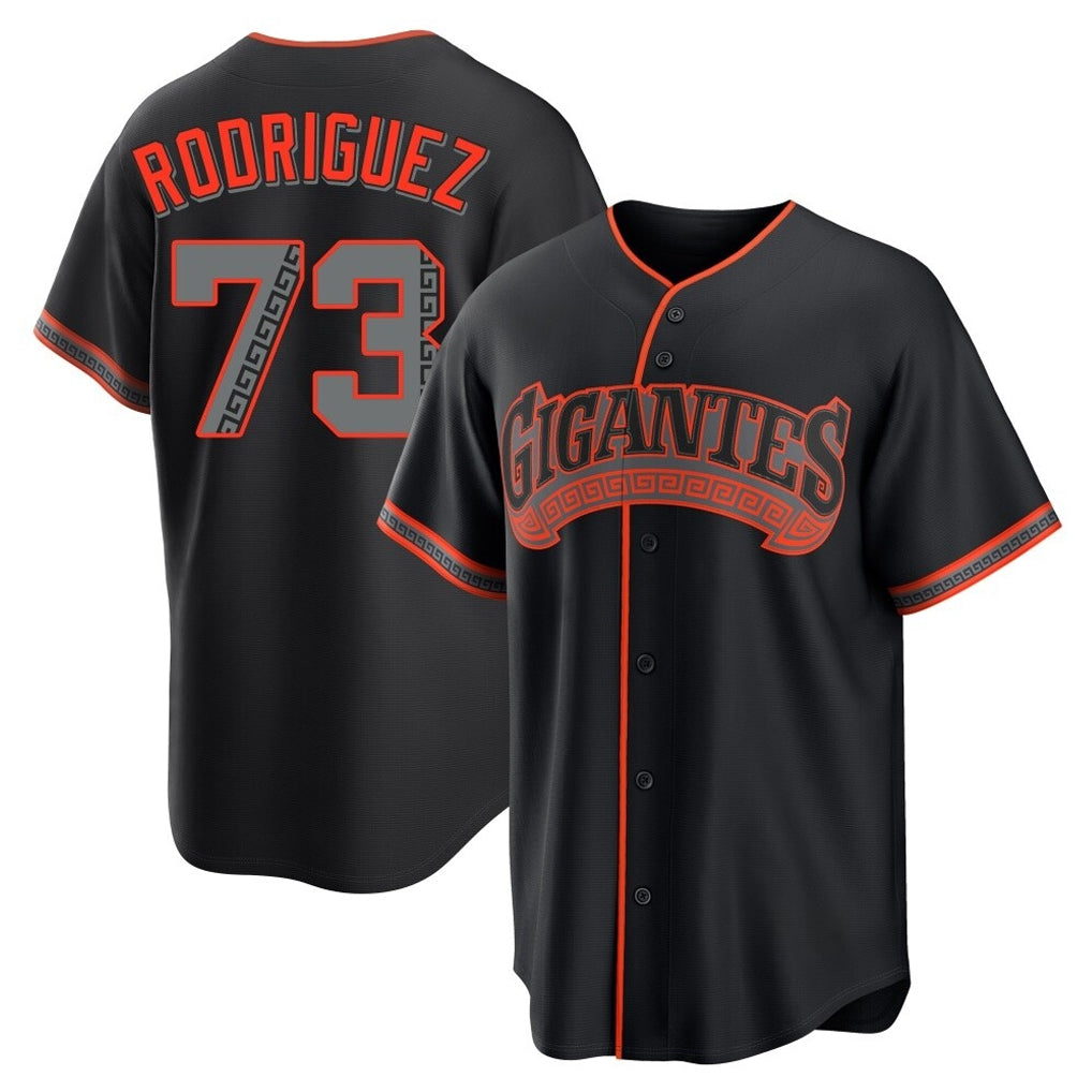 Rebec SF.Giants #73 Randy Rodriguez Player Black Alternate Limited Stitched Jerseys