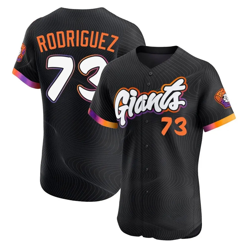 Rebec SF.Giants #73 Randy Rodriguez Player Black City Connect Home Limited Elite Stitched Jerseys