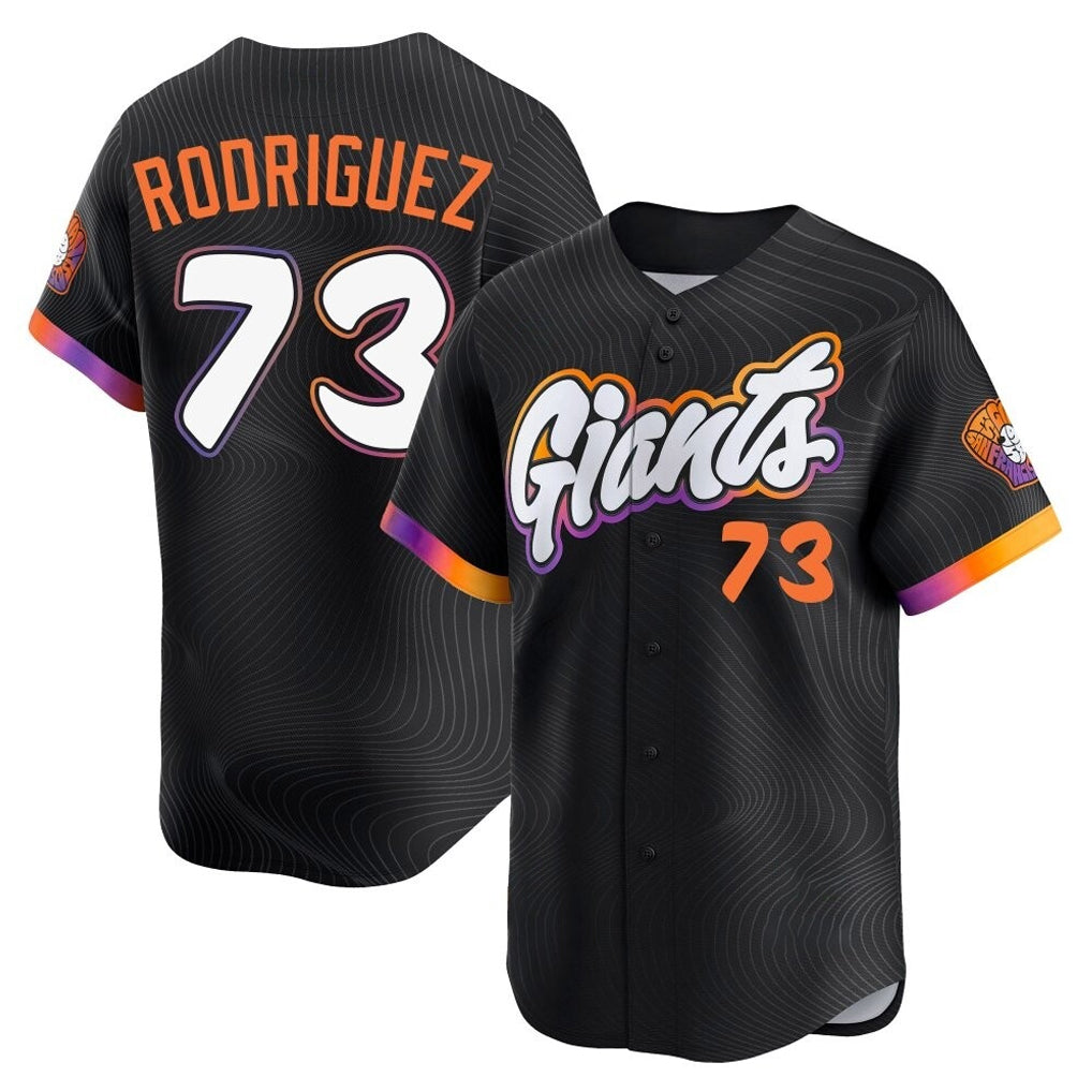 Rebec SF.Giants #73 Randy Rodriguez Player Black City Connect Home Limited Stitched Jerseys