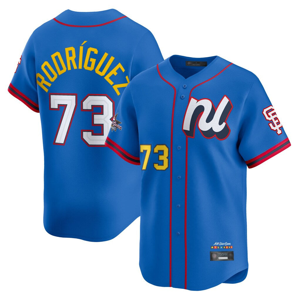 Rebec SF.Giants #73 Randy Rodriguez Player Blue National League All-Star Edition Limited Stitched Jerseys