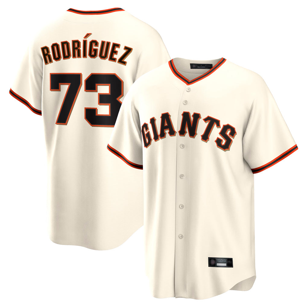 Rebec SF.Giants #73 Randy Rodriguez Player Cream Home Game Stitched Jerseys