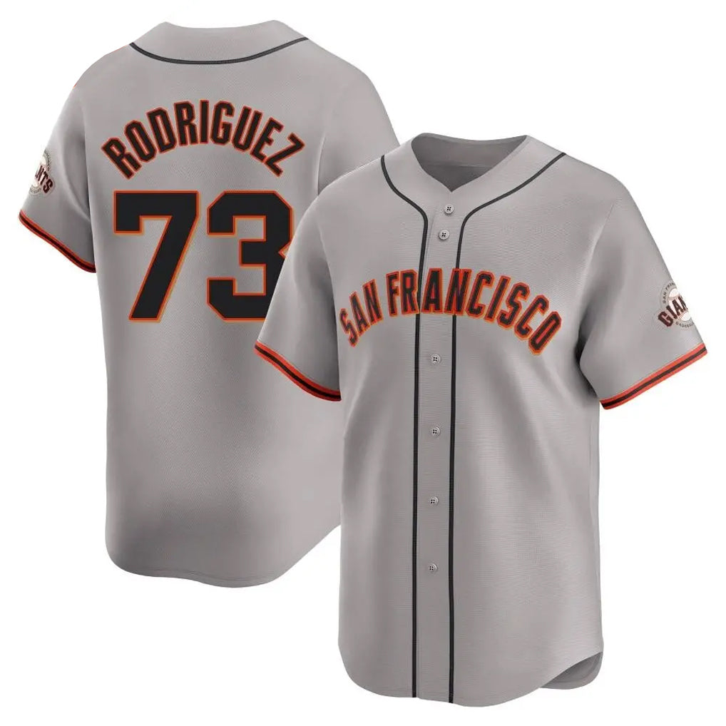 Rebec SF.Giants #73 Randy Rodriguez Player Gray Home Limited Stitched Jerseys
