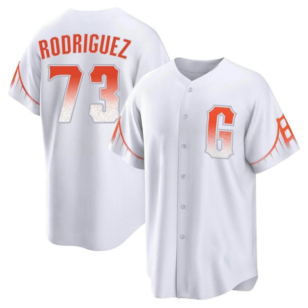 Rebec SF.Giants #73 Randy Rodriguez Player White City Connect Home Game Stitched Jerseys