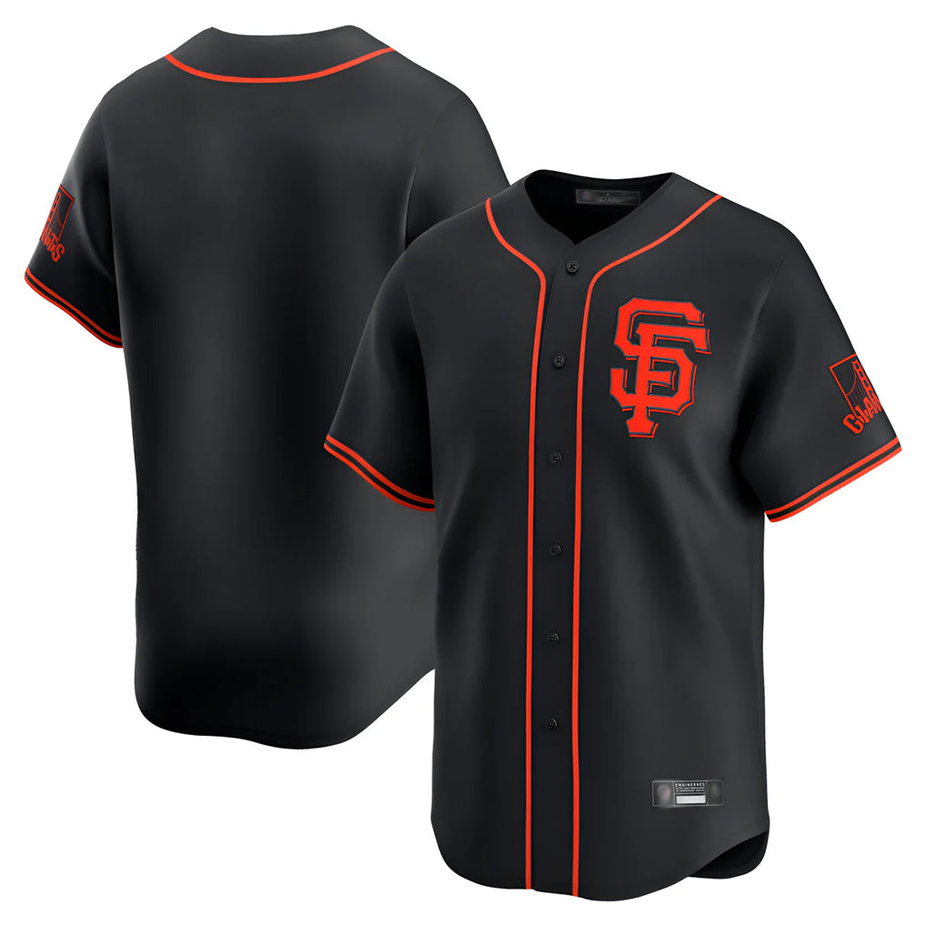 Rebec SF.Giants Blank Player Black 2026 Home Limited Stitched Jerseys
