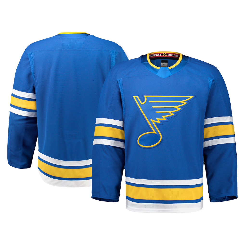 Rebec SL.Blues Blue Home Authentic Pro Jerseys