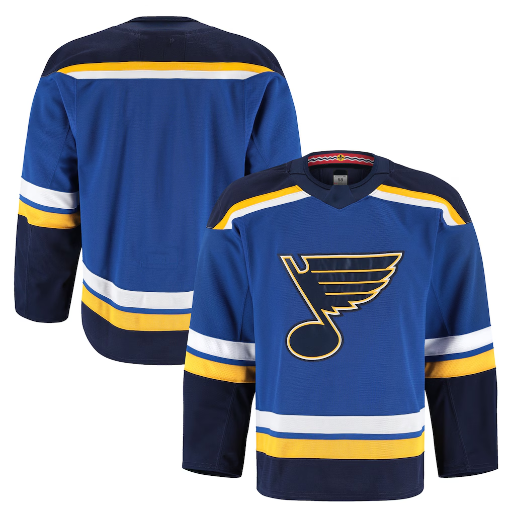 Rebec SL.Blues Blue Home Authentic Pro Jerseys