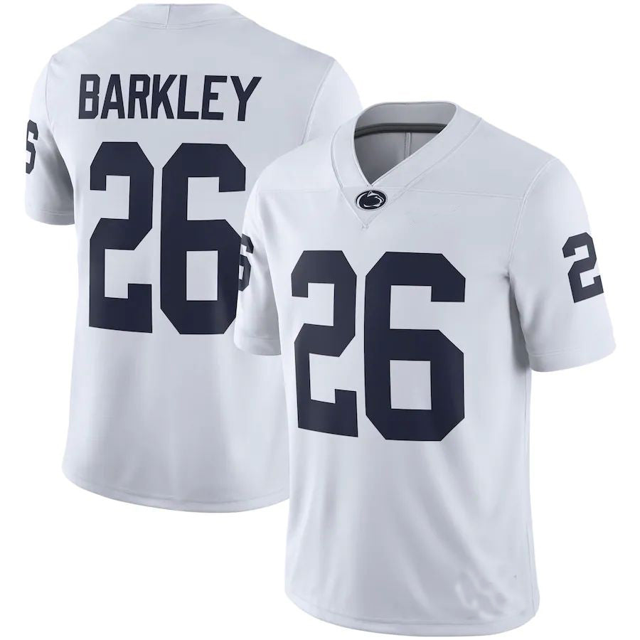 Rebec P.State Nittany Lions #26 Saquon Barkley Alumni Game Jersey White Stitched American College Jerseys