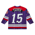 Rebec T.Raptors #15 Vince Carter Mitchell & Ness Purple Maxxed Out Fashion Hockey Jerseys