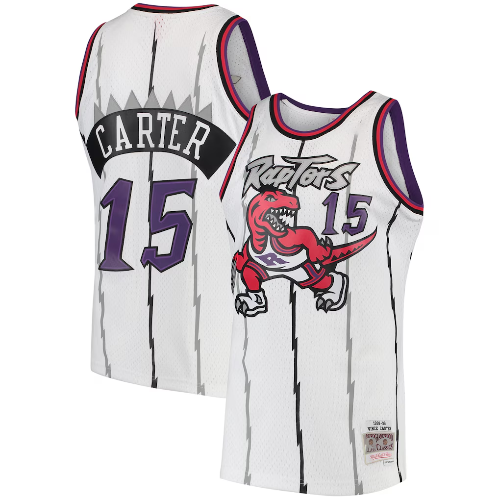 Rebec T.Raptors Mitchell & Ness Purple Red Big & Tall Hardwood Classics 199899 Split Swingman Jerseys