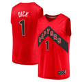 Rebec T.Raptors #1 Gradey Dick Red Fast Break Player Jerseys - Icon Edition