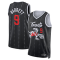 Rebec T.Raptors #9 RJ Barrett Black 202526 Swingman Jerseys - City Edition