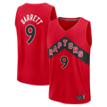 Rebec T.Raptors #9 RJ Barrett Red Fast Break Jerseys - Icon Edition