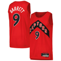 Rebec T.Raptors #9 RJ Barrett Red Swingman Player Jerseys - Icon Edition