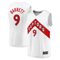 Rebec T.Raptors #9 RJ Barrett White Fast Break Player Jerseys - Association Edition