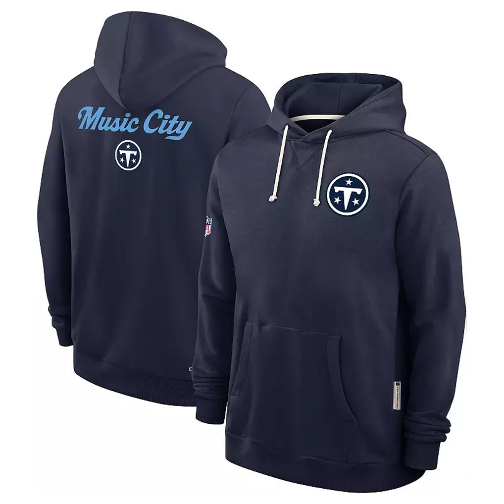 Rebec T.Titans Navy Pullover Hoodies Home Game Blank Player Stitched Jerseys