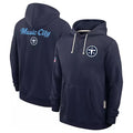 Rebec T.Titans Navy Pullover Hoodies Home Game Blank Player Stitched Jerseys
