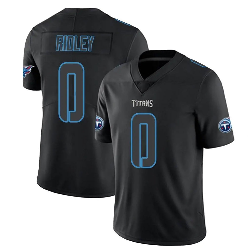 Rebec T.Titans #0 Calvin Ridley Player Black Impact Limited Home Game Stitched Jerseys
