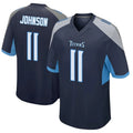 Rebec T.Titans #11 Jermaine Johnson II Player Navy Home Game Stitched Jerseys