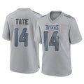Rebec T.Titans #14 Carnell Tate Player Gray Atmosphere Fashion Home Game Stitched Jerseys