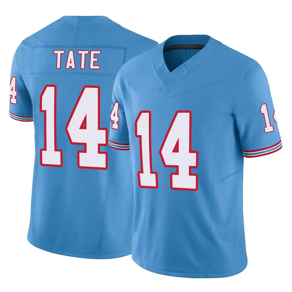 Rebec T.Titans #14 Carnell Tate Player Light Blue Limited Vapor F.U.S.E. Home Game Stitched Jerseys