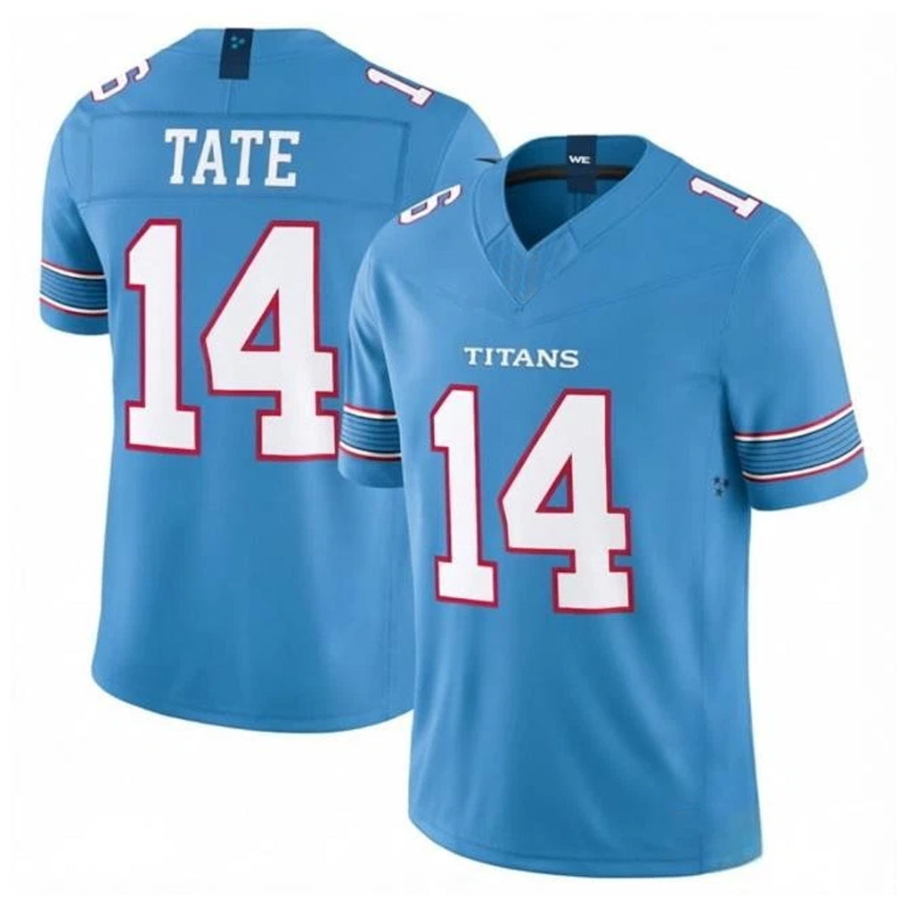 Rebec T.Titans #14 Carnell Tate Player Light Blue Team Vapor F.U.S.E. Limited Home Game Stitched Jerseys