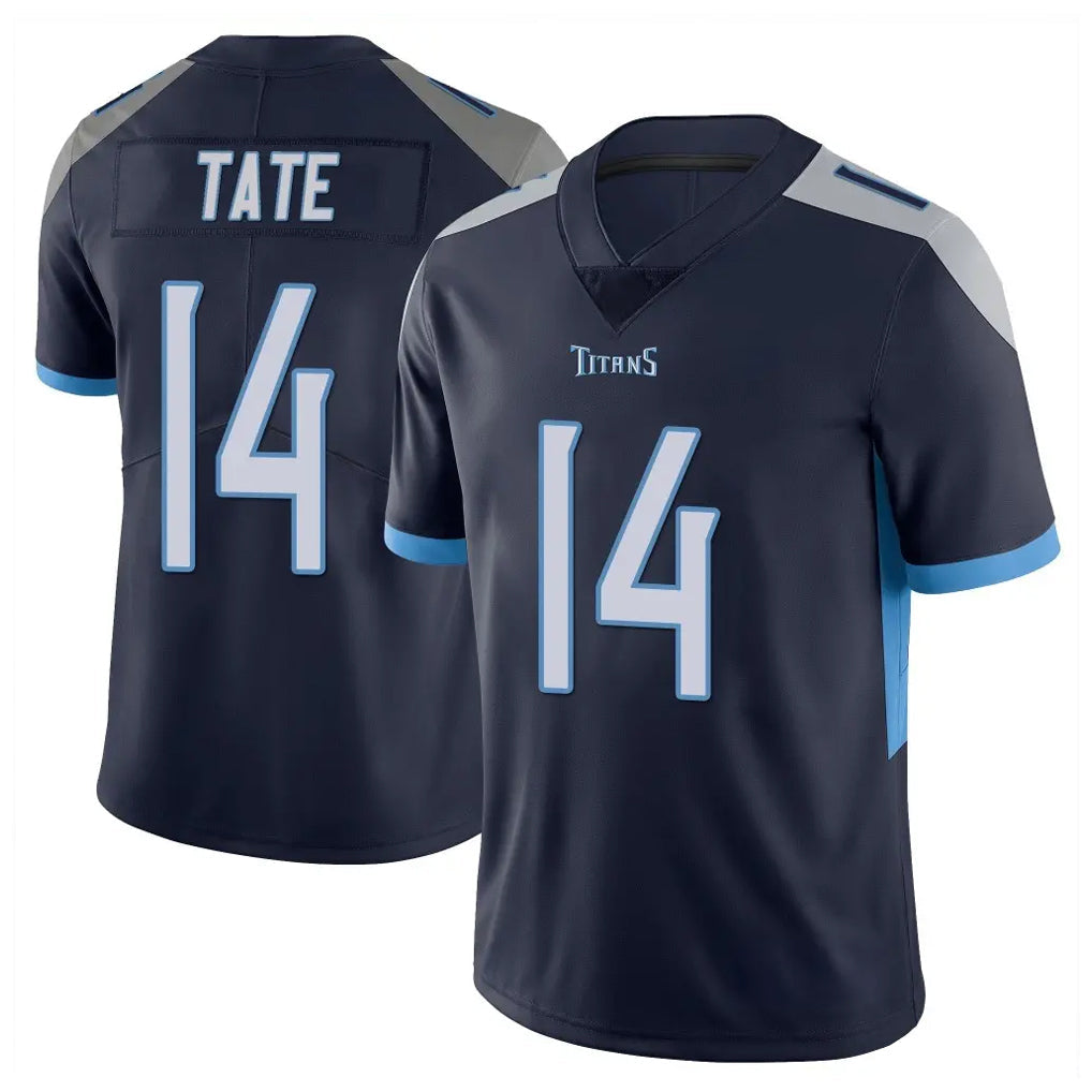 Rebec T.Titans #14 Carnell Tate Player Navy Limited Vapor Untouchable Home Game Stitched Jerseys