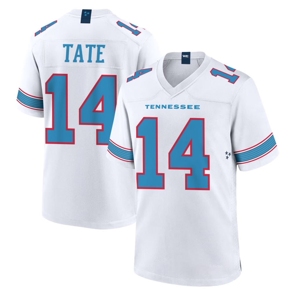 Rebec T.Titans #14 Carnell Tate Player White 2026 Game Home Stitched Jerseys