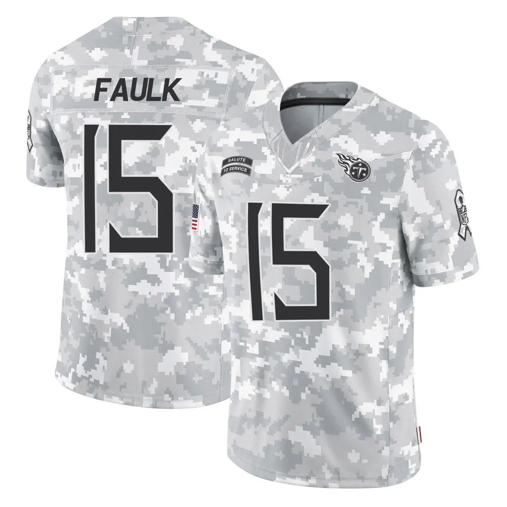 Rebec T.Titans #15 Keldric Faulk Player Arctic Camo Limited Salute to Service Home Game Stitched Jerseys