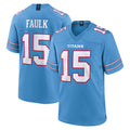 Rebec T.Titans #15 Keldric Faulk Player Light Blue 2026 Game Home Stitched Jerseys