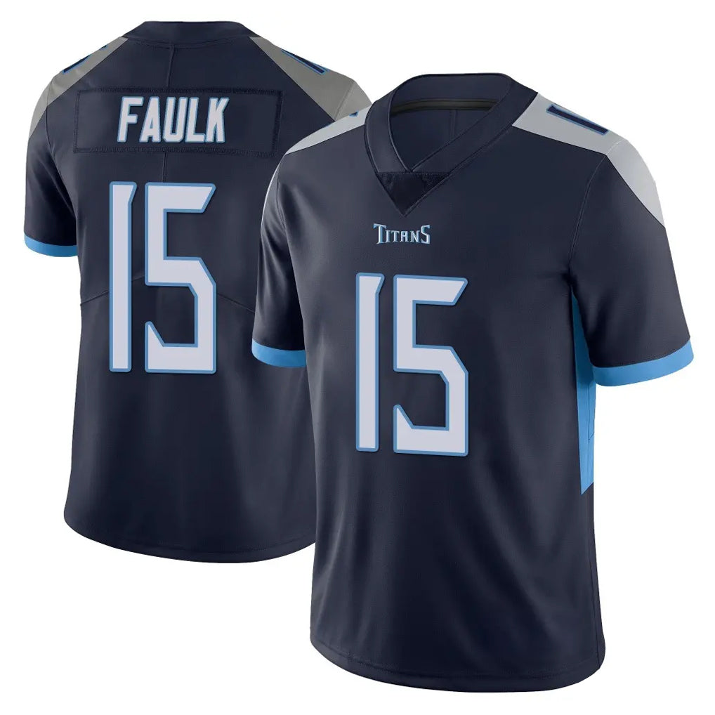 Rebec T.Titans #15 Keldric Faulk Player Navy Limited Vapor Untouchable Home Game Stitched Jerseys