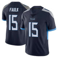 Rebec T.Titans #15 Keldric Faulk Player Navy Limited Vapor Untouchable Home Game Stitched Jerseys
