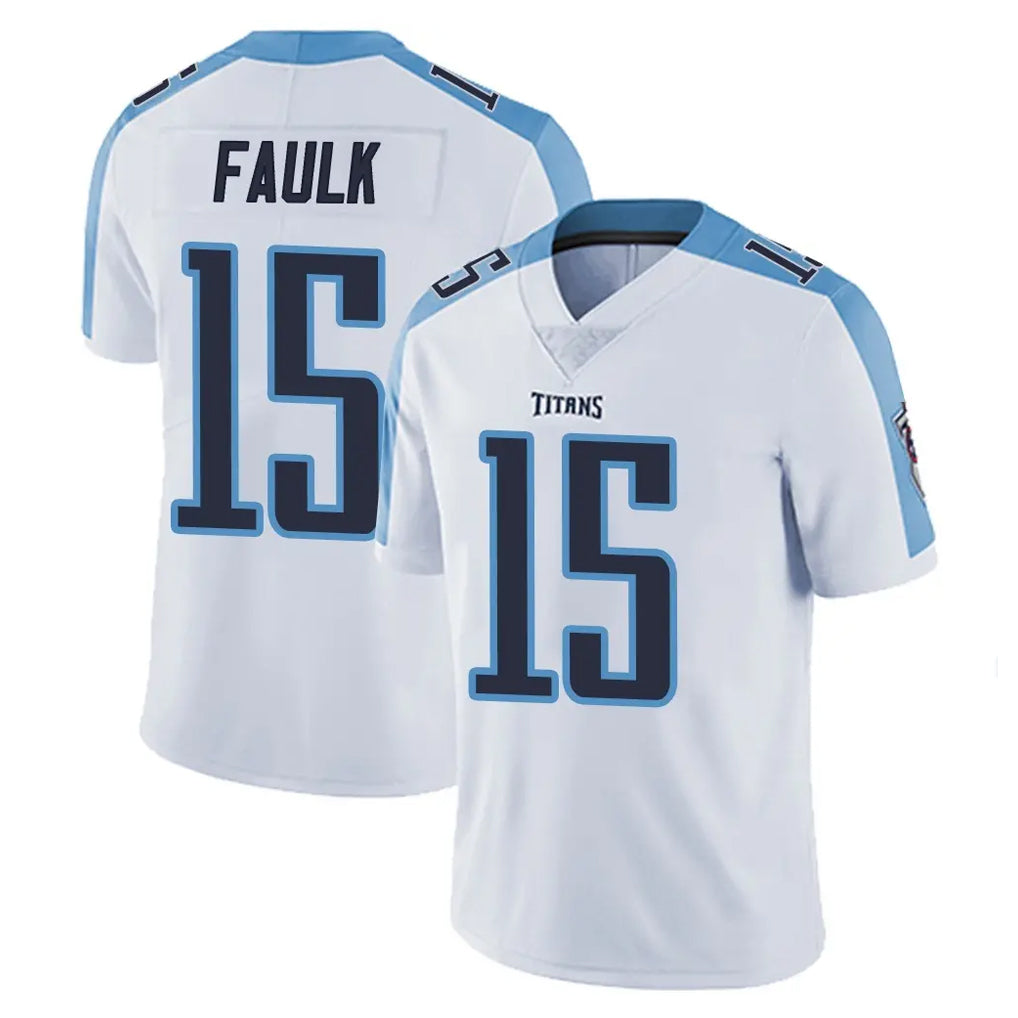 Rebec T.Titans #15 Keldric Faulk Player White Limited Vapor Untouchable Home Game Stitched Jerseys