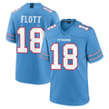 Rebec T.Titans #18 Cor'Dale Flott Player Light Blue 2026 Game Home Stitched Jerseys