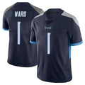 Rebec T.Titans #1 Cam Ward Player Navy Limited Vapor Untouchable Home Game Stitched Jerseys