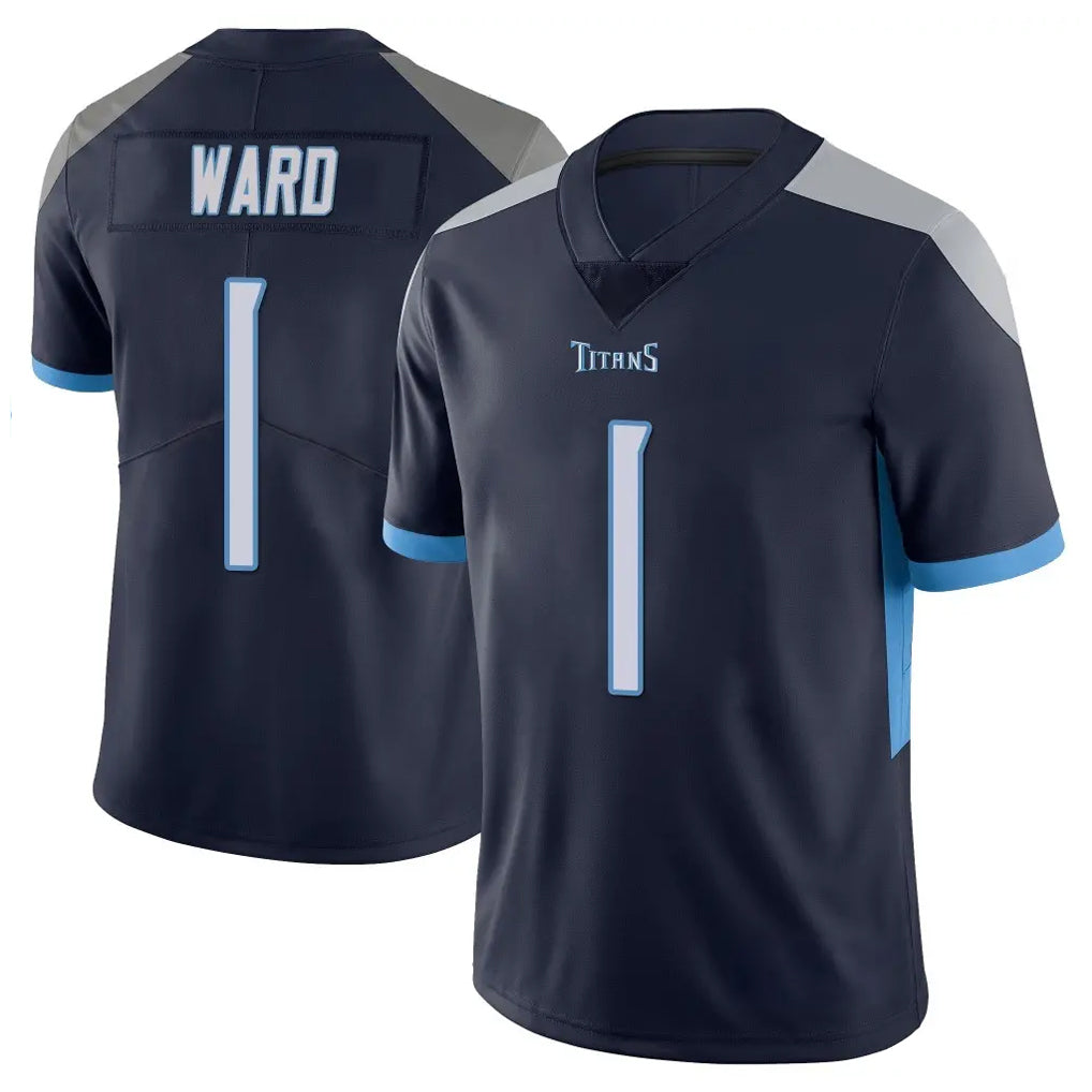 Rebec T.Titans #1 Cam Ward Player Navy Limited Vapor Untouchable Home Game Stitched Jerseys